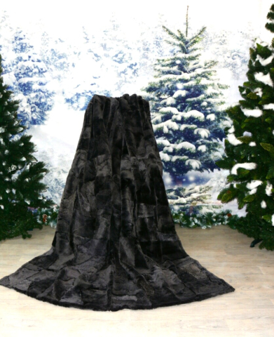 Geschenktipp Echt Lammfelldecke Anthrazit